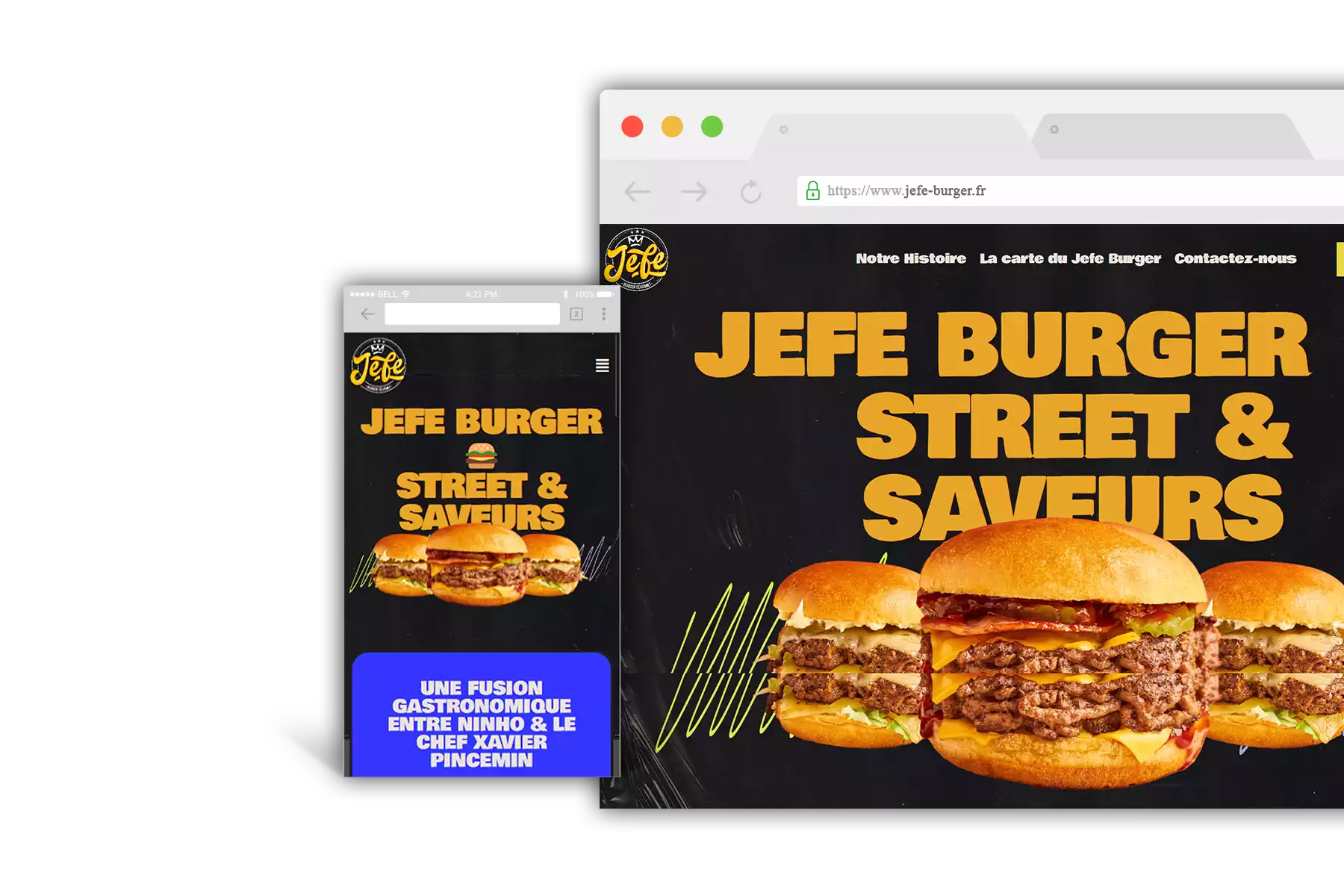 Mockup-Site-Web-Fast-Food-Jefe-Burger-WEYOW-min